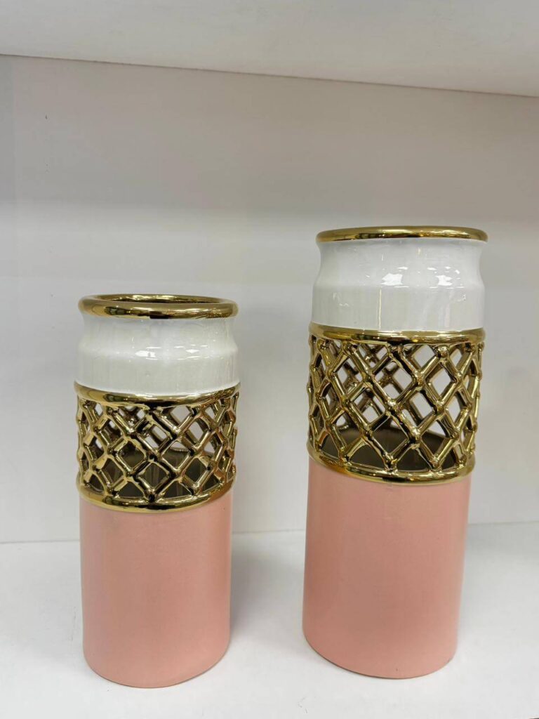 Set de 2 vases décoratifs en céramique – Design haut de gamme